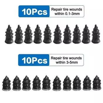 10 шт. вакуумный гвоздь для ремонта шин, винты для проколов шин, набор для ремонта мотоциклов, бескамерные колеса, комплект для ремонта проколов, заплатки для автомобиля S