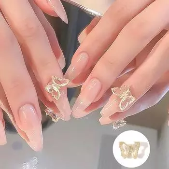 10 шт. великолепных реалистичных легких декоров для нейл-арта, красочные универсальные украшения в стиле бабочек для салона G