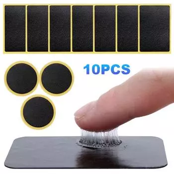 10 шт. велосипедных заплаток для шин без клея, быстрый ремонт велосипедных шин, инструмент для ремонта без клея, быстросохнущие велосипедные заплатки для ремонта шин армия зеленый