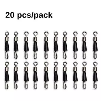 10 шт., вертлюги для подачи карпа, аксессуары, поворотные защелки, разъем для рыбалки на открытом воздухе S