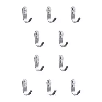 10 шт. вешалка для одежды без проколов самоклеящаяся устойчивая к разрывам водонепроницаемая антикоррозийная держатель для домашнего туалета ,large 2mm