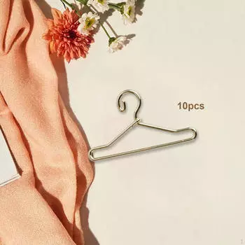 10 шт., вешалка для одежды для кукольного домика, вешалки для одежды в кукольном домике, миниатюрная подставка S