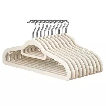 10 шт. вешалка для одежды противоскользящая утолщенная вращающаяся гладкая защита от царапин бесшовная выдерживает большую нагрузку из нержавеющей стали без деформации влажная сухая вешалки двойного назначения белый