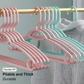 10 шт. вешалка для одежды в полоску, принадлежности для общежития, прочные брюки, платье, вешалка для белья, прочная, экономящая место, устойчивая к падению