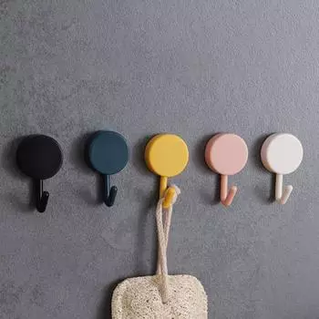 10 шт. вешалка для полотенец без проколов пластиковый настенный крючок фиксированный самоклеящийся крючок для полотенец style 2