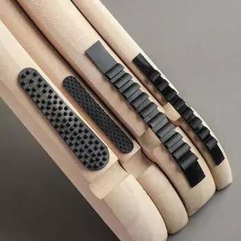 10 шт. вешалка противоскользящая полоска пальто нескользящие полоски противолиняющие ручки для гардероба пластиковые вешалки для одежды зажим силиконовый A11