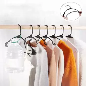 10 шт. вешалки для одежды гладкая поверхность без заусенцев нескользящая рифленая конструкция прочные несущие тяжелые вешалки для рубашек и платьев серый