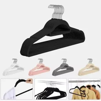 10 шт. вешалки для одежды, вращающийся на 360 градусов крючок, рифленый дизайн, прочная несущая способность, не легко деформируется, тяжелый бежевый