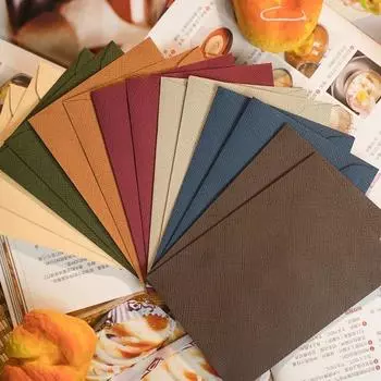 10 шт. винтажные льняные конверты DIY открытка свадебное приглашение Обложка подарочная упаковка конверты корейские канцелярские товары офисные принадлежности белый