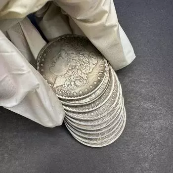 10 шт. винтажных копий монет США 1878-1887 гг. для MORGAN — идеально подходит для коллекционеров, игровых вечеринок и ювелирных изделий своими руками