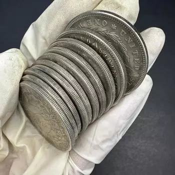 10 шт. винтажных копий монет США 1878-1887 гг. для MORGAN — идеально подходит для коллекционеров, игровых вечеринок и ювелирных изделий своими руками