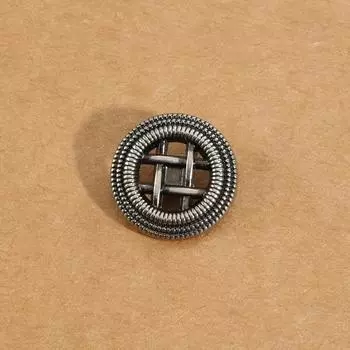 10 шт. винтажных пуговиц, полых металлических, для одежды, пиджака, костюма, пальто, декоративные бронзовые пуговицы, изысканные пуговицы для свитера, кардигана 20mm ancient silver