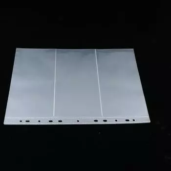 10 шт., вкладыш, 3 слота, прозрачный держатель для банкнот, портативный защитный мешок для бумажных денег, альбом для сбора бумажных денег