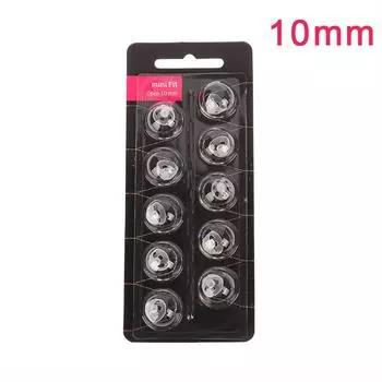 10 шт., вкладыши для слуховых аппаратов, белые силиконовые вкладыши для открытого ношения, сменные аксессуары для слуховых аппаратов 8/10 мм, нарушения слуха 10mm