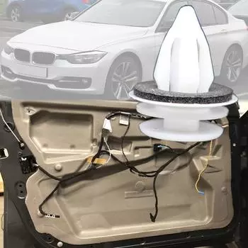 10 шт. внутренняя дверная карта, обшивка панели, зажим, заклепка для BMW 3 серии E90 E91 E92 E93 2005 2006 2007 2008-2013 E46 F30 F31 F80 10pcs