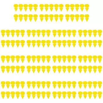 10 шт. водонепроницаемые ловушки для мух, липкая доска для насекомых, убийца насекомых (подсолнух)