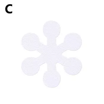 10 шт. водонепроницаемые нескользящие защитные наклейки для ванной, душа, наклейки для ванной комнаты, самоклеящиеся снежинки 8cm