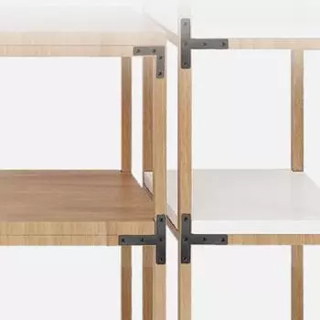 10 шт., водонепроницаемые, высокопрочные, универсальные T/L-образные угловые кронштейны с плоским шарниром, окна для шкафа и шкафа 40mm L