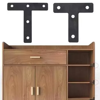 10 шт. водонепроницаемые высокопрочные универсальные T/L-образные угловые кронштейны с плоским шарниром 40mm L