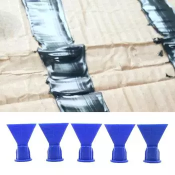 10 шт. волнообразных конусных насадок для картриджей, запасная часть, насадки для распыления, практичный дозатор силиконового герметика