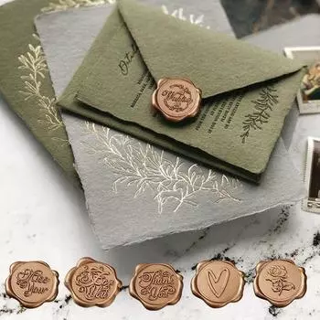 10 шт. восковая печать наклейки сердечки восковая печать наклейка День святого Валентина ПВХ подарок украшение конверт наклейки монограмма самоклеящиеся 3D