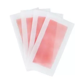 10 шт. восковые полоски для удаления волос, безболезненные, для начинающих, одноразовые, для мужчин и женщин, для тела, лица, подмышек, ног, зоны бикини, восковая бумага для удаления волос S розовый