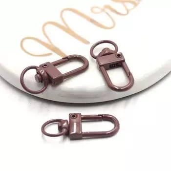 10 шт., вращающиеся крючки ярких цветов с металлическим покрытием, аксессуары для изготовления ювелирных изделий «сделай сам», брелок для ключей, сумки