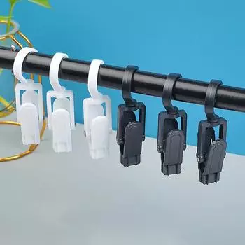 10 шт. вращающиеся прищепки зажимы подвесные прищепки крючки бельевые вращающиеся прищепки для шляп зажимы для домашнего хранения вешалки белый