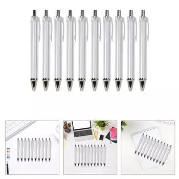 10 шт. выдвижная шариковая ручка для термопереноса сублимационная ручка термоперенос шариковая ручка для студента