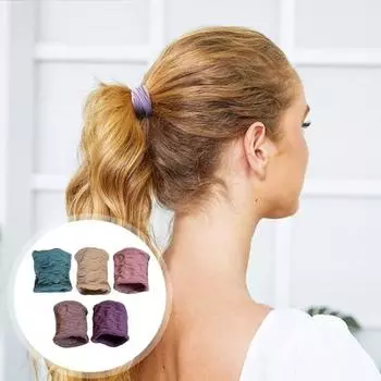 10 шт. высокоэластичные резинки для волос однотонные улучшенные большие эластичные резинки для волос нет чёрный