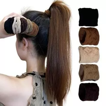 10 шт. высокоэластичные резинки для волос, однотонные, улучшенные, большие, эластичные резинки для волос, не ломаются разноцветный