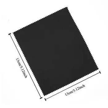 10 шт., высококачественное средство для очистки очков из замши, ткань для чистки очков из микрофибры, салфетки для очистки экрана телефона, оптовая продажа чёрный