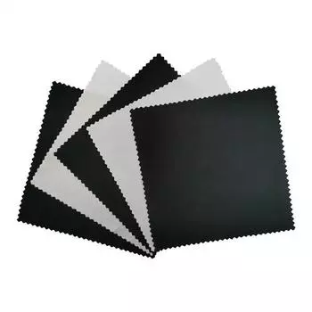 10 шт., высококачественное средство для очистки очков из замши, ткань для чистки очков из микрофибры, салфетки для очистки экрана телефона, оптовая продажа чёрный