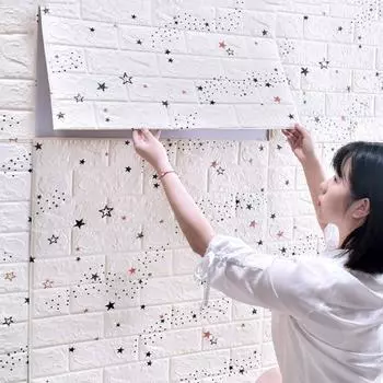 10 шт. высококачественные 3D пенопластовые стеновые панели кирпичные ретро обои потолочные самоклеящиеся обои фон стены украшение дома 10Pcs 35cmX30cm