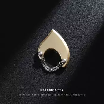 10 шт. высококачественных пуговиц для одежды, универсальные мужские и женские пальто, меховые куртки, металлические золотые пуговицы, персонализированные декоративные пуговицы для одежды 1#