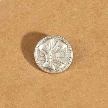 10 шт. высококачественных пуговиц для одежды, женские банты, металлические пуговицы, круглые пуговицы для пальто, свитера 18mm2 #gold