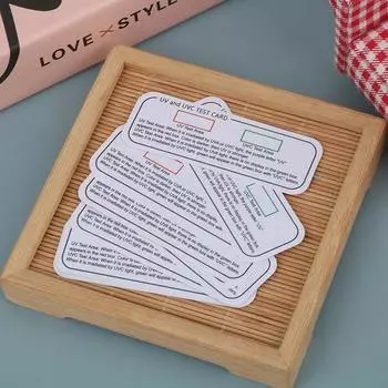 10 шт. высококачественных световых тестовых карт UVA UVC тестовые карты световые индикаторные карты длины волны