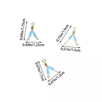 10 шт. высококачественный соединитель для рыболовных снастей, металлический быстрый крючок, разделитель для рыболовных трехвилочных зажимов для проводов, рыболовные инструменты M