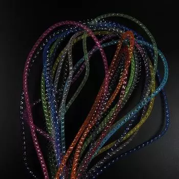 10 шт. X 2 м, 4 мм, разные цвета, сетка для завязывания мушек, сетчатая трубка EZ, наживка для угря, материал для привязывания мух для рыбалки