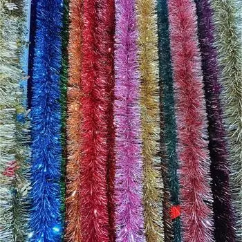 10 шт. Яркие полоски, топы, латте, ленты, марена, день рождения, рождественские украшения, свадебные композиции, праздничные атрибуты 6Cm * 200cm encryption красный