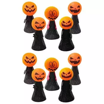 10 шт. забавные прыгающие пальчиковые детские игрушки на Хэллоуин, прыгающие куклы, подарки на день рождения, украшения на Хэллоуин
