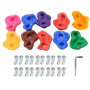 10 шт. захваты для скалолазания PE эргономичные удобные для рук захваты для скалолазания на стену для помещений Red