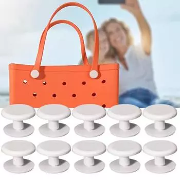 10 шт., заклепки для пляжной сумки, простая установка, стабильное крепление, замена пластикового пакета, заклепки, запасные заклепки, товары для дома