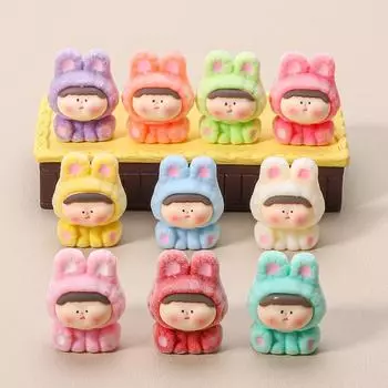 10 шт. заколки для волос аксессуары 3D милые DIY креативные подвески цветная серия DIY материалы украшения стола сплошные ювелирные изделия