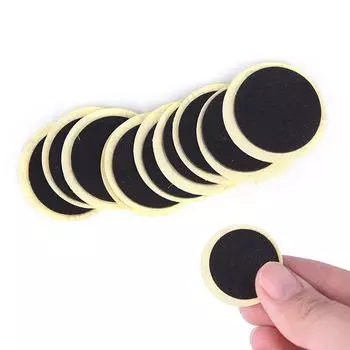 10 шт. заплаток для внутренней покрышки велосипеда 25*25 мм инструменты для ремонта проколов покрышек велосипеда чёрный