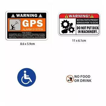 10 шт. Запрещающие крутые наклейки, водонепроницаемые наклейки из ПВХ для автомобиля, классические наклейки с игрушками, предупреждающие наклейки на холодильник Style 8