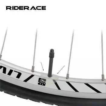 10 шт. защитная наклейка для клапана велосипеда Presta для горного шоссейного велосипеда, прокладка для камеры шины, обода, газового сопла, клея, уплотнительной прокладки белый