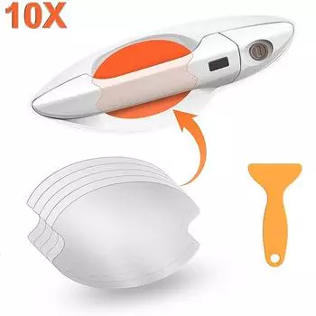 10 шт. защитная пленка для дверных ручек автомобиля, прозрачная наклейка на дверную ручку, самоклеящаяся защитная пленка для краски прозрачный