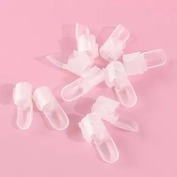 10 шт. Защитные колпачки для лака для ногтей, колпачки для маникюрных инструментов, пластиковые колпачки для пальцев