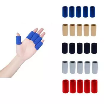 10 шт. Защитные накладки на пальцы, защита от артрита, защита для большого пальца, нейлоновый спортивный палец жёлтый